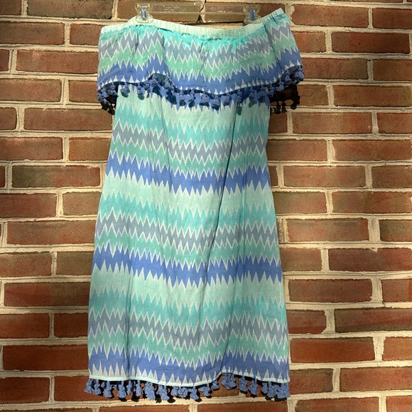 Sail to Sable Dresses & Skirts - Sail to Sable STS Off Shoulder Tassel Dress Medium